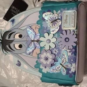 Loungefly Blue Eeyore Floral Mini Backpack